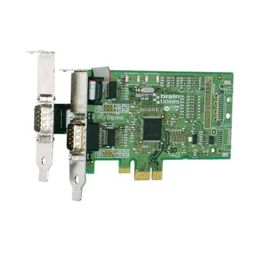 Brainboxes PCI-E Low Profile 1 +1 Port RS232 2 x 9 pin (PX-101)